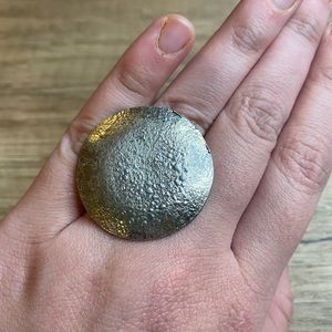 unique Ring , silver color